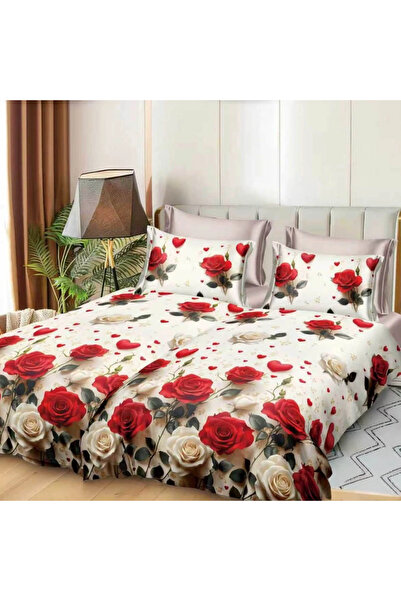 decorami Duvet Cover Set with 2 sheets for duvet, 7 pieces, Superior Satin Co...