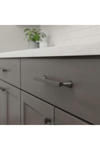 Tomurcuk Porselen Tomurcuk Furniture Handle Anthracite Color 128mm (Tmc-7050-...