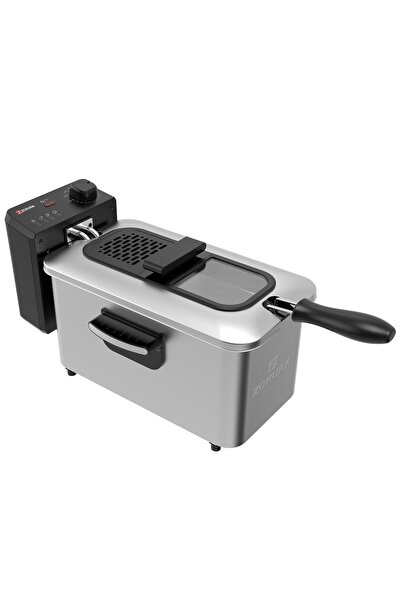 Zokura Deep fryer with oil filter, 3 L, 2000 W, Silvery -