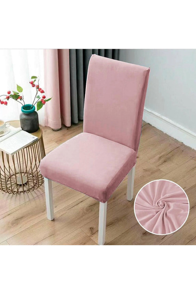 decorami Set 6 huse universale pentru scaun, ELASTICE, Roz