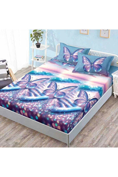decorami Stretchy sheet, FINET, 180x200cm, 2 pillowcases 50x70cm, Baby blue, ...