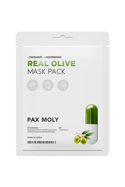 Pax Moly PaxMoly, Πραγματική Ελιά, Λάμψη, Μάσκα Φύλλου, Για το Πρόσωπο, 25 ml