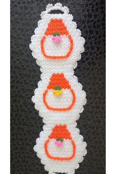 Serüven 3D Hand Knitted 3-Piece Bridal Bath Washcloth Set – Bath Scrub and Washcloth Set