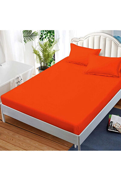 decorami Stretchy sheet, FINET, 180x200cm, 2 pillowcases 50x70cm, Orange