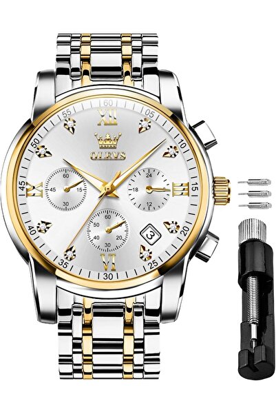 Generic Men's Waterproof Watches Stainless Steel Waterproof Chronograph Wrist...