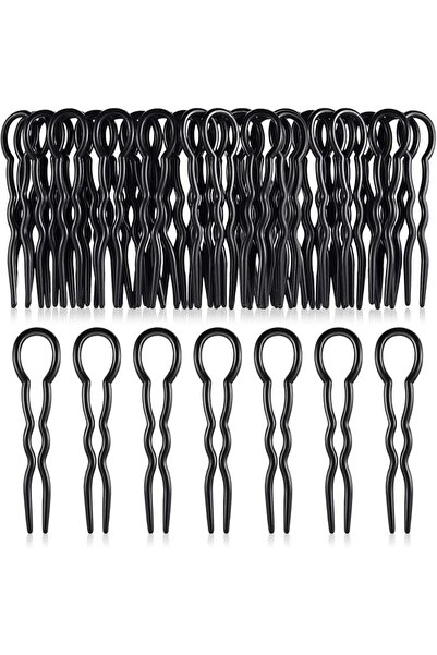Yelajoy 24 PCS Plastic Hair Pins, U Shaped Grip Pins, Fast Spiral Clips, Wavy...