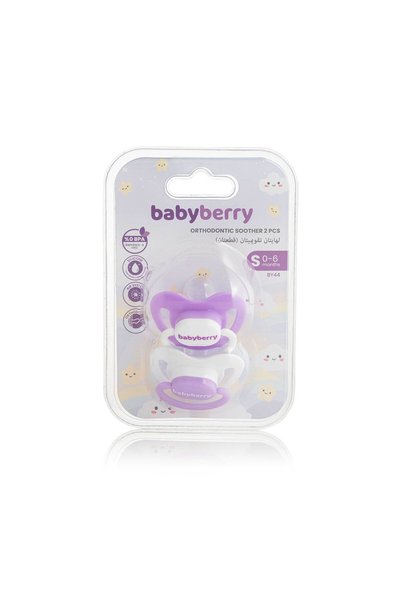 BabyBerry Orthodontic Soother No:1 2 Pcs (Soft Series)