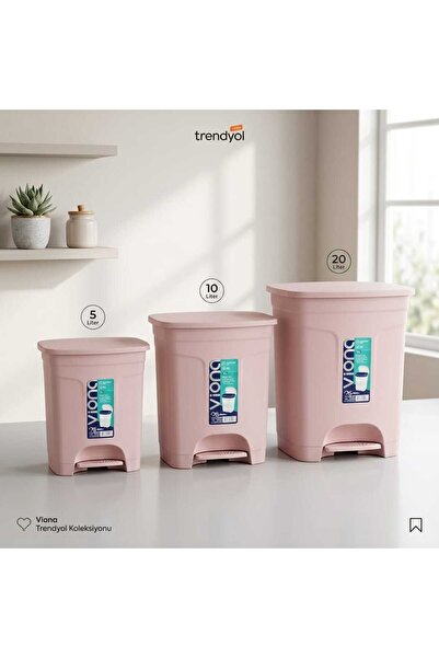 ÇÖP KOVASI 3 LÜ SET PEDALLI İÇ KOVALI