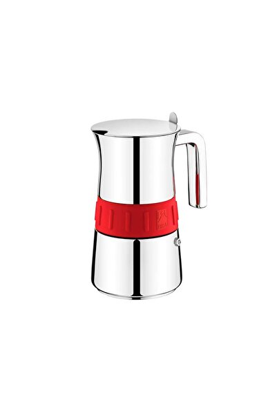 Bra Coffee-maker, stainless steel, 300 ml, "Elegance", Red –