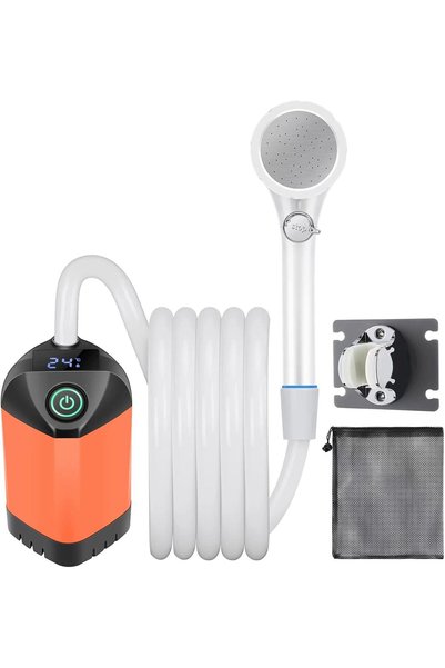 Generic Portable Shower for Camping, Outdoor Camp Shower Pump, Smart LED Temp...