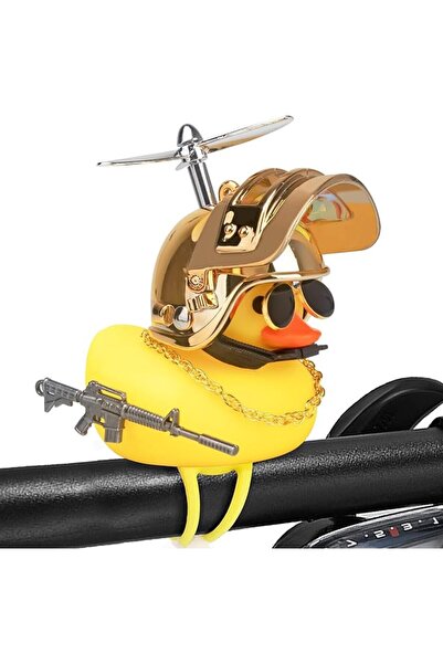 JOYZZZ Rubber Duck Car Ornaments, 10 CM Yellow Dashboard Duck with Sunglasses...