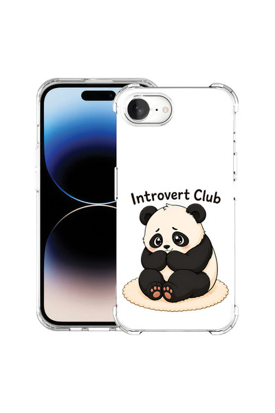 bestcase Противоударен калъф за Apple iPhone 17e / iPhone 16e, Панда - Клуб н...
