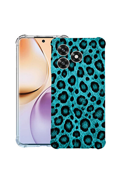 bestcase Husă Antișoc pentru Honor 400 Lite, Model Leopard Turcoaz, 2038626 A...