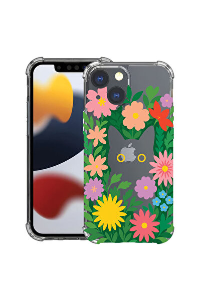 bestcase Αντικραδασμική Θήκη για Apple iPhone 13, Γάτες σε λουλούδια, 1118436...