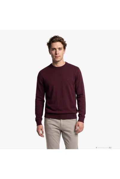 Nautica Erkek Kırmızı Regular Fit Triko