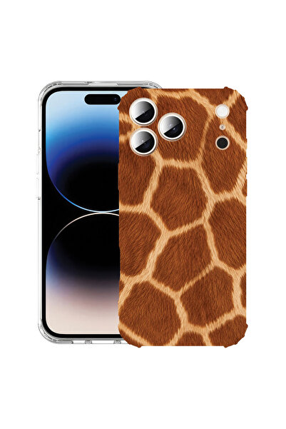 bestcase Husă Antișoc pentru Apple iPhone 17 Pro / iPhone 18 Pro, Model Giraf...