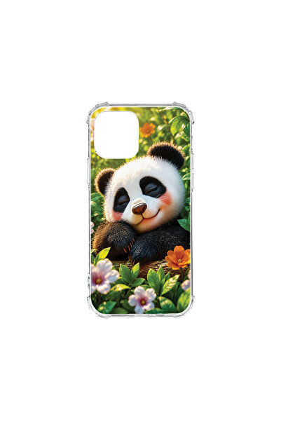 bestcase Husă Antișoc pentru Apple iPhone 11, Panda în Flori, 754401 AS 2155