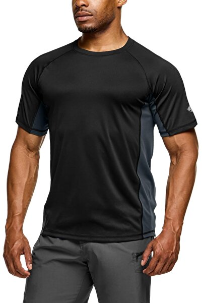 Generic TSLA Men's Rashguard Swim Shirts, UPF 50+ Cool Running Workout Loose-...