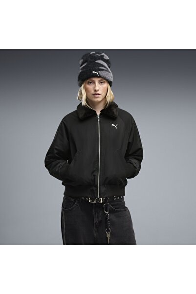 Puma Kadın Çift Taraflı Siyah Bomber Ceket 69456601 Reversible Blouson Jacket W