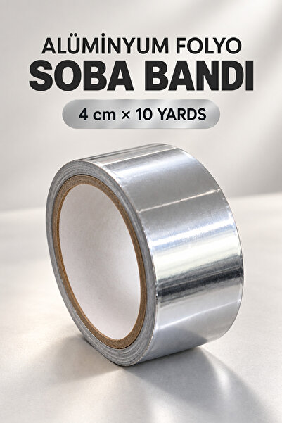 GÜZELYÜZ AVM Soba Bandı Alüminyum Folyo Bant 10 Yards x 4 cm