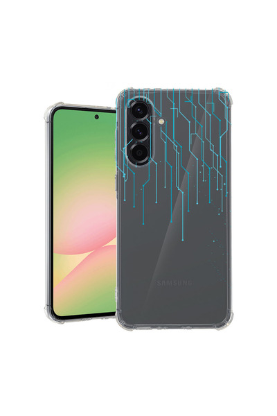 bestcase Αντικραδασμική Θήκη για Samsung Galaxy A35, Σχέδιο Πλακέτας Κυκλώματ...