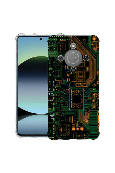 bestcase Husă Antișoc pentru Honor Magic8 Lite / X70, Placă de circuit, 31283...
