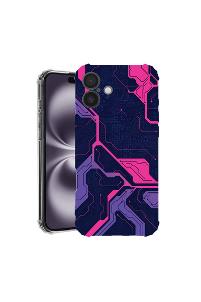 bestcase Husă Antișoc pentru Apple iPhone 16, Placă de circuit, 1828630 AS 2109