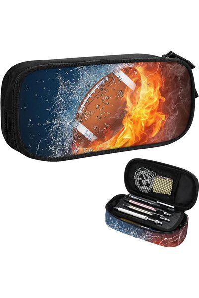 Generic Football Pencil Case for Boys, Sports Themed Pencil Box for Kids Adul...
