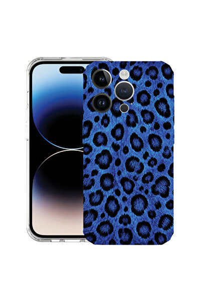 bestcase Αντικραδασμική Θήκη για Apple iPhone 15 Pro Max, Μπλε Σχέδιο Λεοπάρδ...