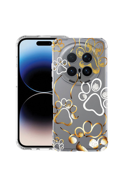 bestcase Husă Antișoc pentru Honor Magic8 Pro, cu amprente de lăbuțe de pisic...
