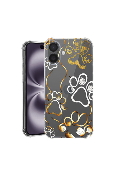 bestcase Αντικραδασμική Θήκη για Apple iPhone 17, Αποτυπώματα πατούσας γάτας,...