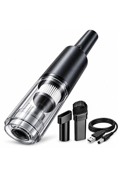 Generic Brand Ασύρματη ηλεκτρική σκούπα αυτοκινήτου, 120W, μπαταρία 2200mAh, ...