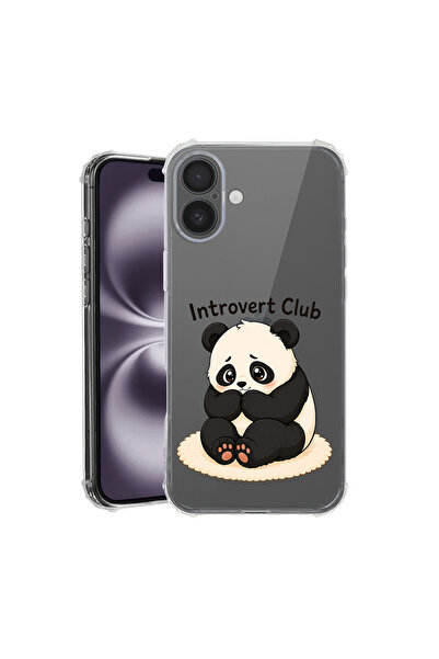 bestcase Αντικραδασμική Θήκη για Apple iPhone 16, Πάντα - Introvert Club, 182...