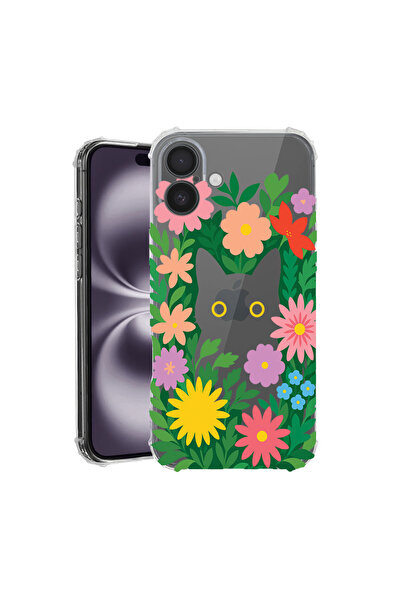 bestcase Husă Anti Shock Case For Apple iPhone 16, Cats in flowers, 1828630 A...