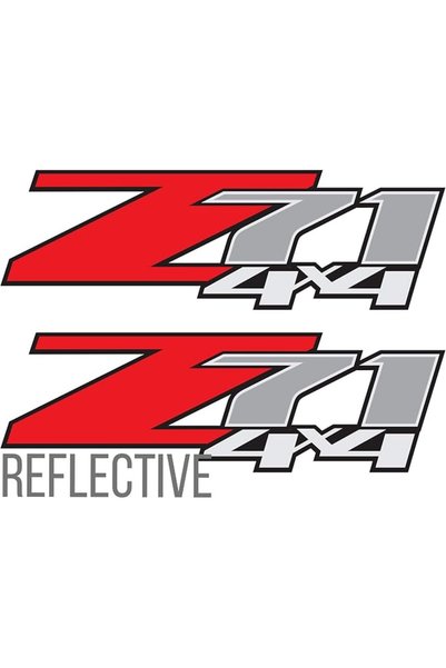 Generic ملصقات عاكسة Z71 4x4، لسيارات سيلفرادو Z71 1500 2500 وجي إم سي سييرا ...
