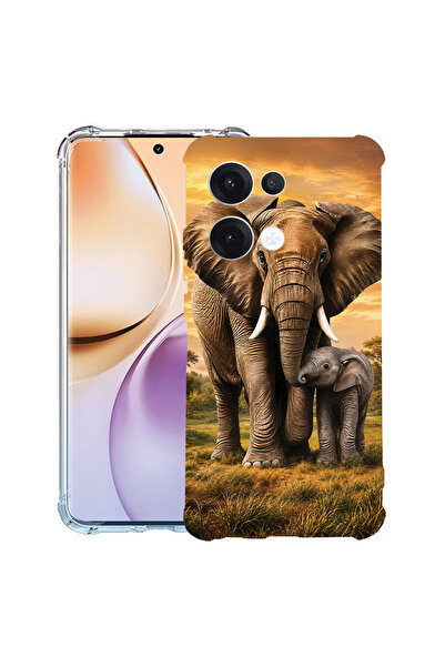 bestcase Husă Antișoc pentru OPPO Reno15 F / Reno15 FS, Mamă elefant și pui, ...