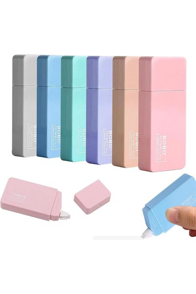 Generic 6 قطع من شريط التصحيح، شريط تصحيح محمول، شريط تصحيح دوار، سهل الاستخدام