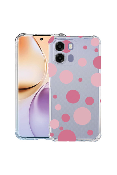 bestcase Husă Anti Shock Case For OPPO A6 / A6x, Pink Polka Dots, 3156785 AS ...