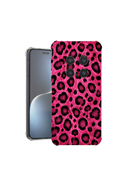 bestcase Αντικραδασμική Θήκη για Honor Magic7 Pro, Ροζ Σχέδιο Λεοπάρδαλης, 19...