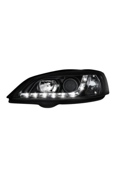 Depo Εμπρόσθιοι προβολείς LED με φώτα ημέρας (DRL) για Opel Astra G (1998-200...