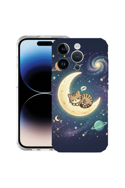 bestcase Αντικραδασμική Θήκη για Apple iPhone 15 Pro, Γάτα που κοιμάται στη φ...