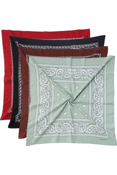 GENERAL Mochabao Unisex Adult Mcb Bandana (عبوة من 4 قطع)