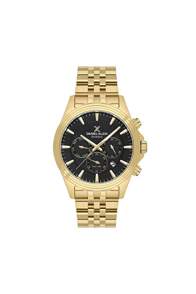Daniel Klein Exclusive - Ceas Barbatesc Quartz Auriu DK.1.14345-4