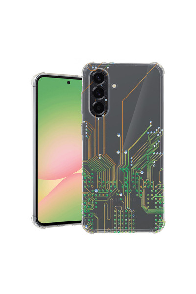bestcase Αντικραδασμική Θήκη για Samsung Galaxy A36, Σχέδιο Πλακέτας Κυκλώματ...