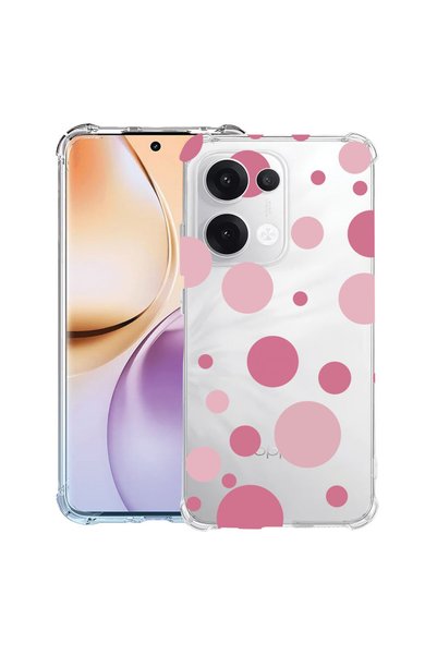 bestcase Husă Anti Shock Case For OPPO Reno15 F / Reno15 FS, Pink Polka Dots,...