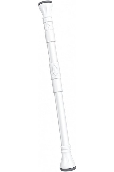 Generic Adjustable Tension Rod, No-Drill Twist & Lock, White