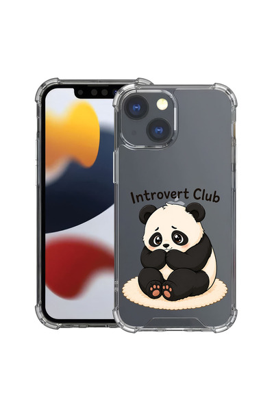 bestcase Αντικραδασμική Θήκη για Apple iPhone 15, Πάντα - Introvert Club, 166...