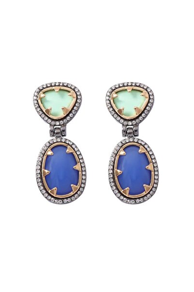 New Obsessions Azure blue women's earrings