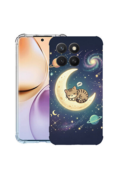 bestcase Αντικραδασμική Θήκη για Honor 400 Smart / X7d, Γάτα που κοιμάται στη...