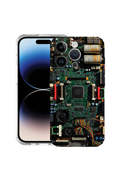 bestcase Husă Antișoc pentru Apple iPhone 15 Pro, Placă de circuit, 1916868 A...